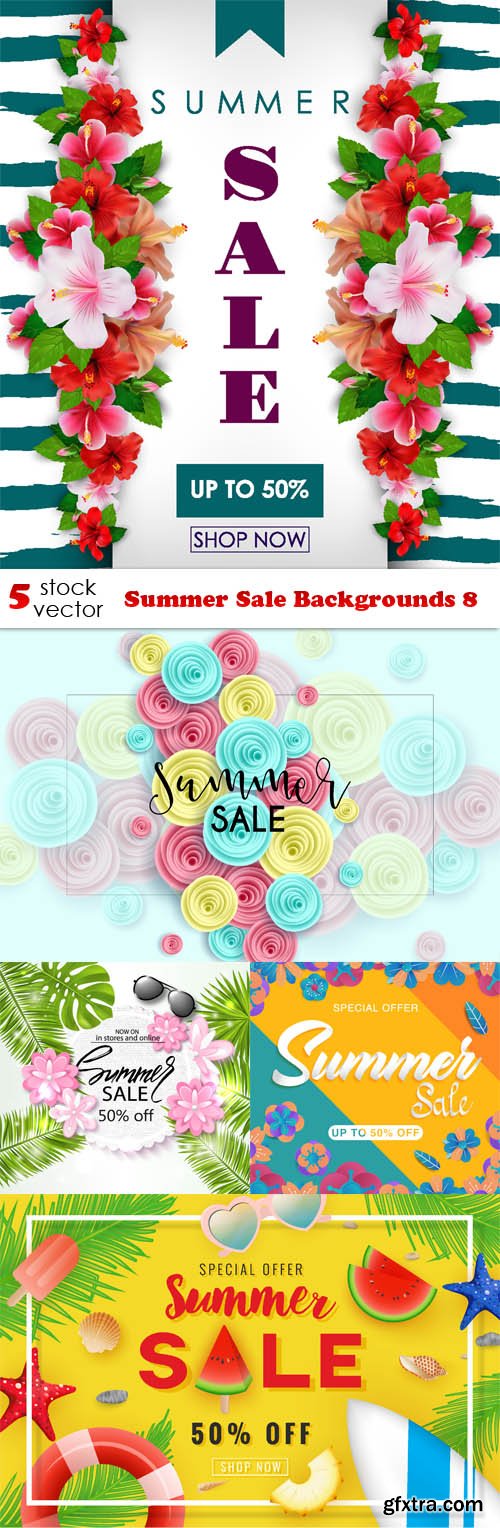 Vectors - Summer Sale Backgrounds 8
