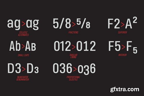 Heading Pro Text Font Family