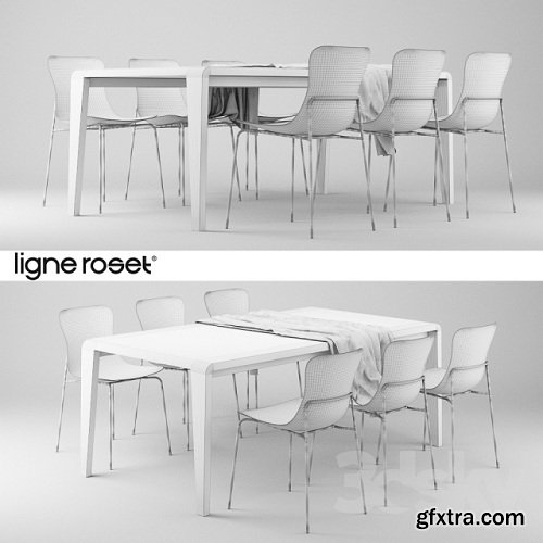 Ligne Roset SpiritOfForest Table and Ettoriano Chair