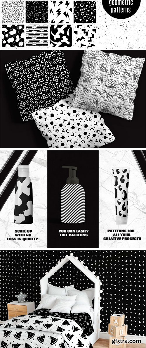 CM - Black and White Geometric Patterns 2395073