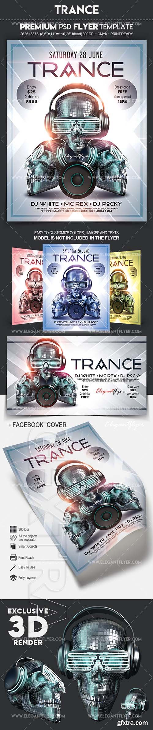 Trance – Flyer PSD Template