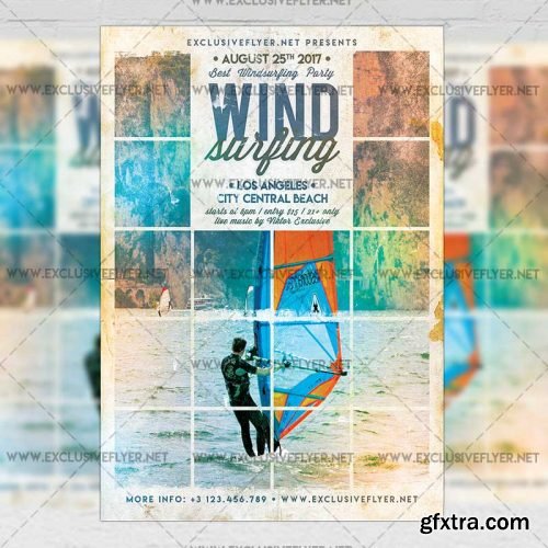Windsurfing – Premium A5 Flyer Template