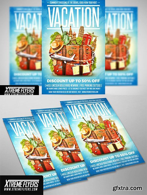 CreativeMarket - Travel Agency Flyer 2533658