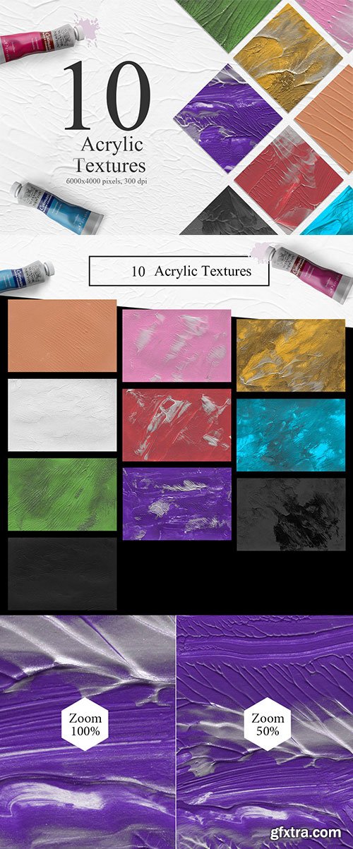 10 Acrylic Textures