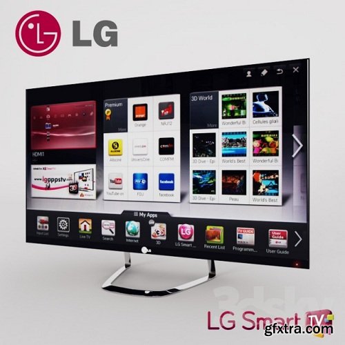 LG Smart TV 3d Model