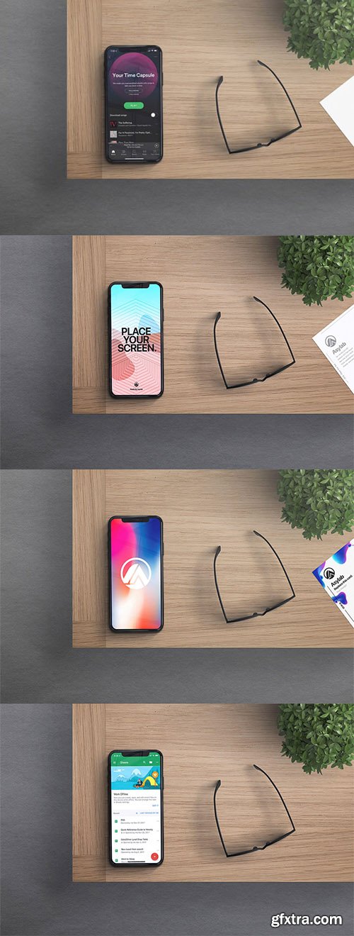 IPhone X Desk Mockup