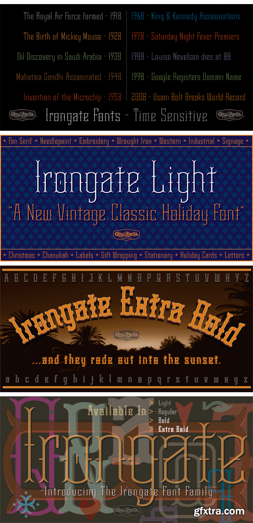 Irongate Font Family