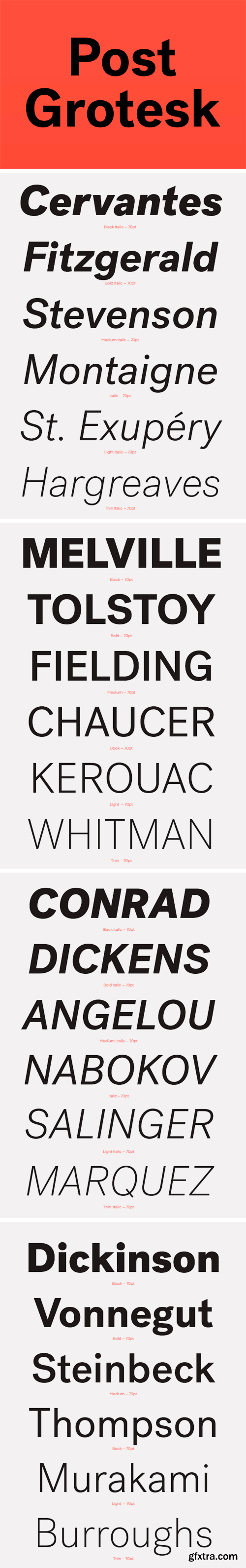 Post Grotesk Font Family