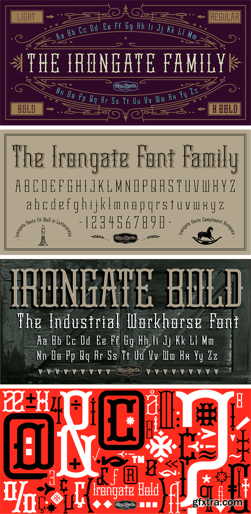 Irongate Font Family