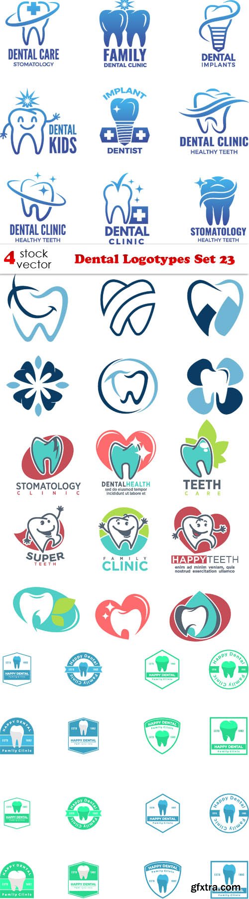 Vectors - Dental Logotypes Set 23