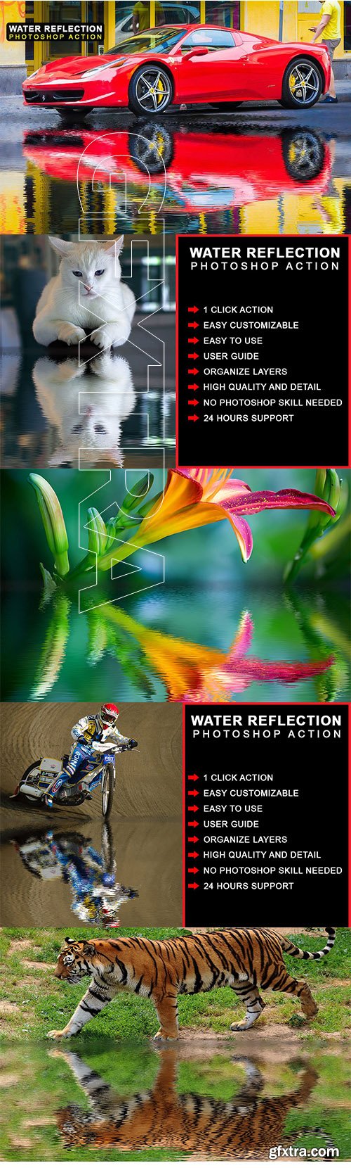 CreativeMarket - Water Reflection Photoshop Action 2506091