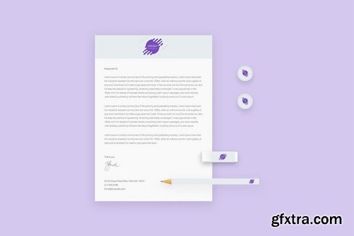 Brand Identity Set Creative Droplet