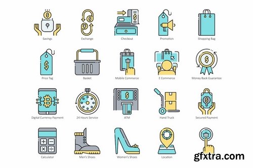 80 E-Commerce Icons