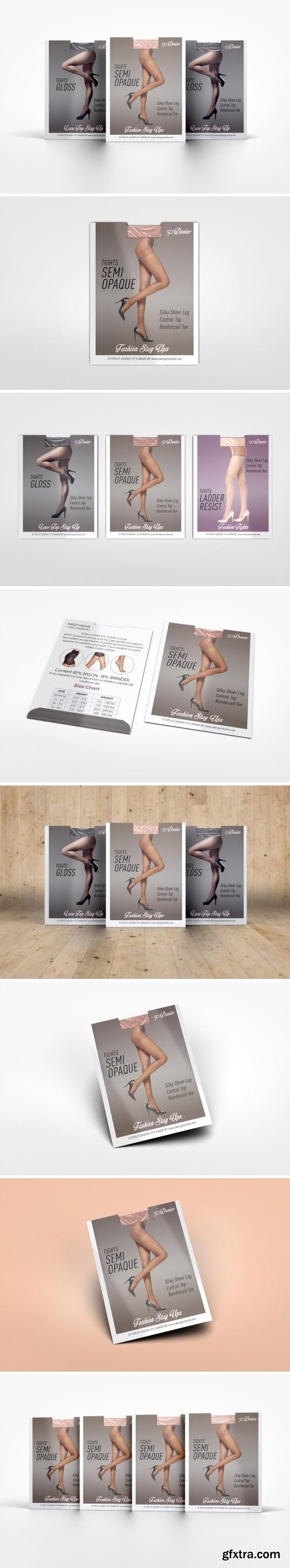 CM - Hosiery Pantyhose Package Mockup 1602229