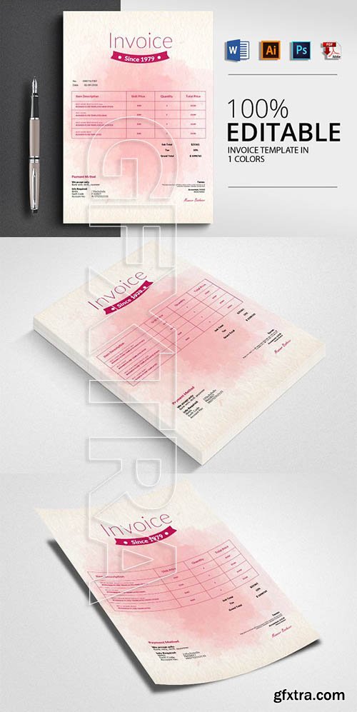 CreativeMarket - Invoice Templates 2473566