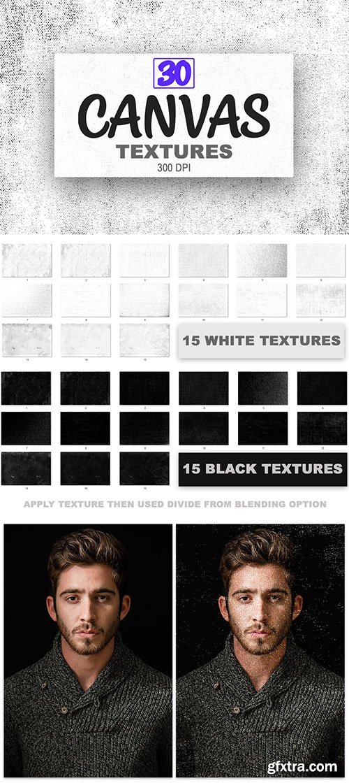 30 Canvas Textures Backgrounds