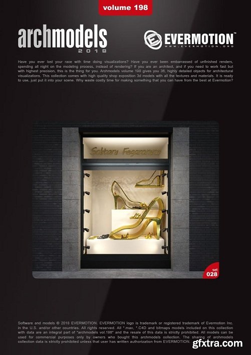 Showcase for Shoe Store 3d Model