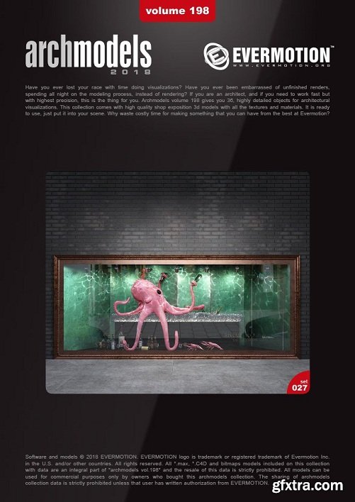 Shop window with an Octopus 3d Model