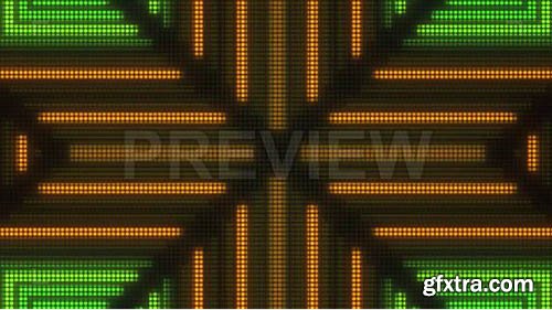 Horizontal Cross Disco LED Background - Motion Graphics 83180