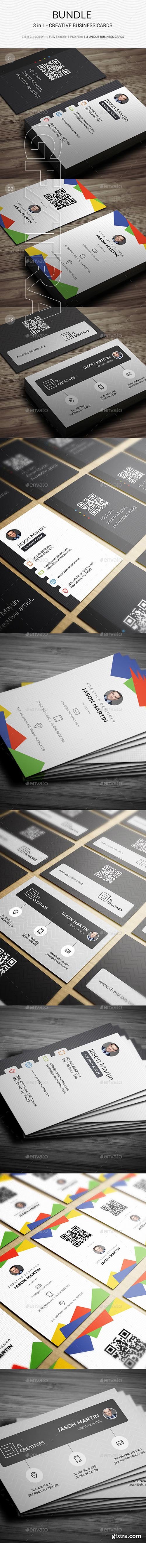 GraphicRiver - Bundle - 3 in 1 - Prime Business Cards - 179 21908391