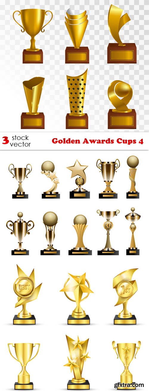 Vectors - Golden Awards Cups 4