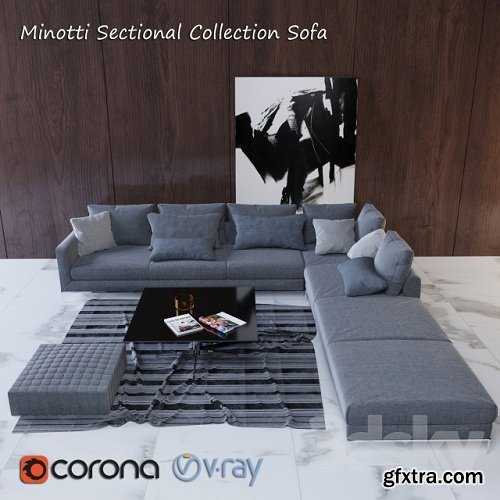 Minotti Sectional Collection Sofa