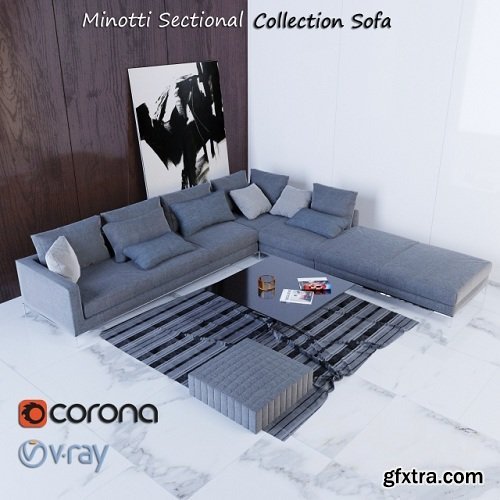 Minotti Sectional Collection Sofa