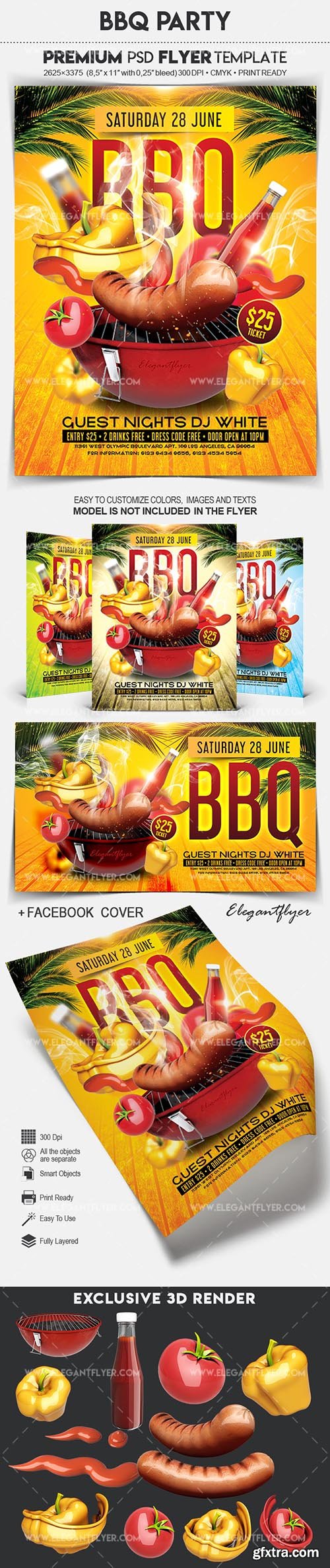 BBQ Party – Flyer PSD Template