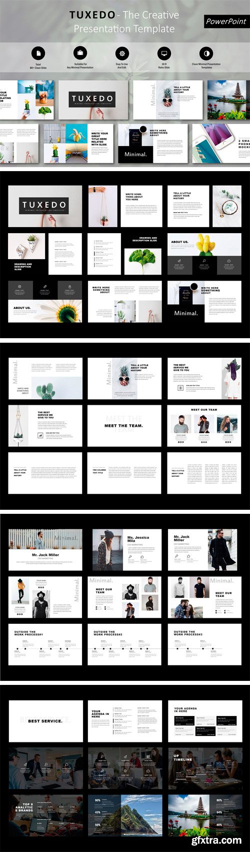 CM - Tuxedo Minimal PowerPoint Template 2392091