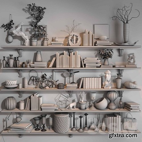 Decorative Set 06 3d Model