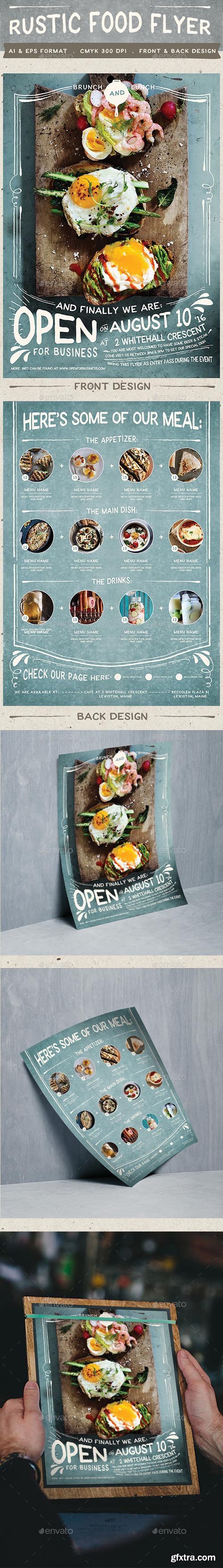 Rustic Food Promo Flyer 12482053