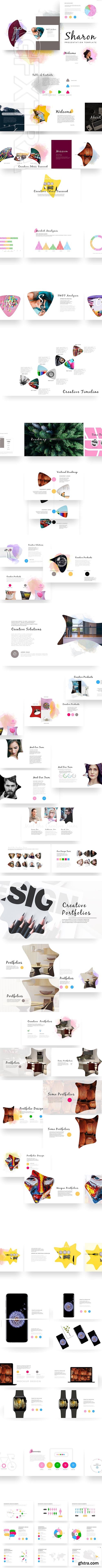 CreativeMarket - Sharon PowerPoint Template 2506054