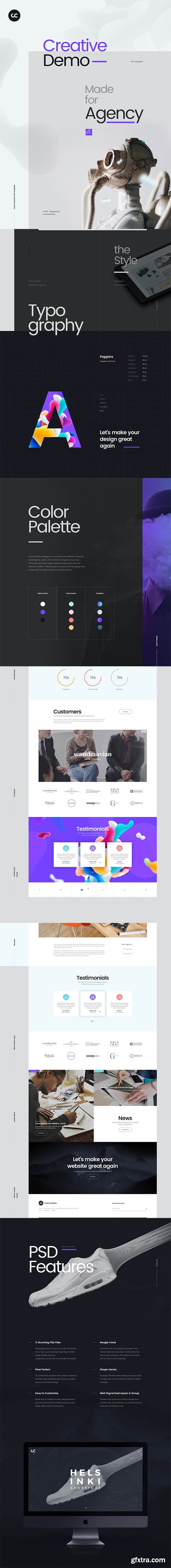 Cesis Creative PSD Template