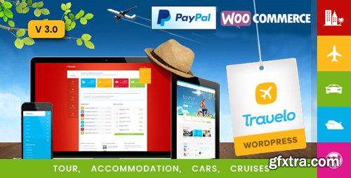 ThemeForest - Travelo v3.0.3 - Travel/Tour/Car Rental/Cruise Booking WordPress Theme - 9806696
