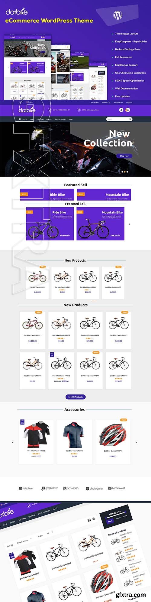 CreativeMarket - DotBike - eCommerce WordPress Theme 2547788