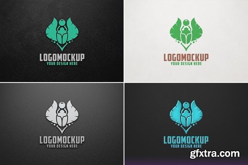 CM - 100 Logo Mockups Bundle Vol.4 2512347