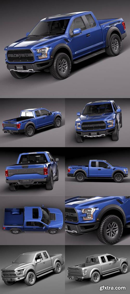 Ford F-150 Raptor 2017 - 3D Models