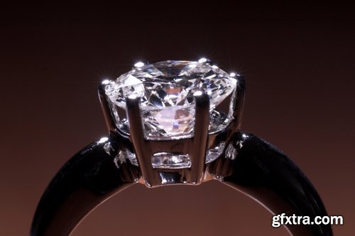 Diamond brilliant gem jewelry ring frame 25 HQ Jpeg