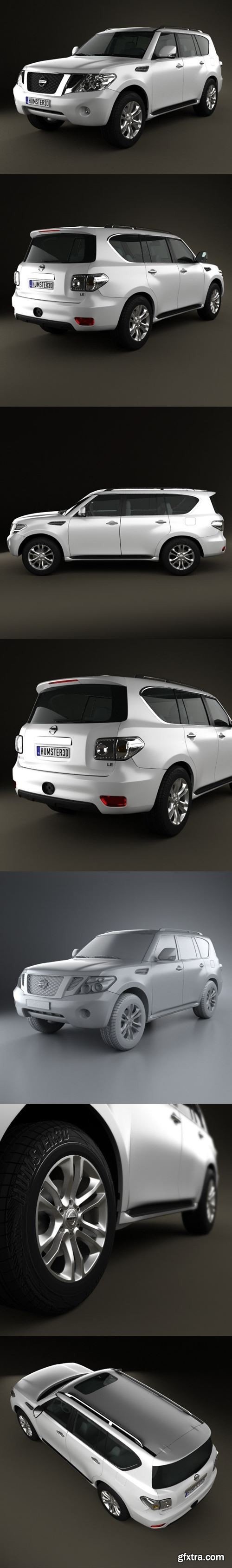 Nissan Patrol 2011 3D Model