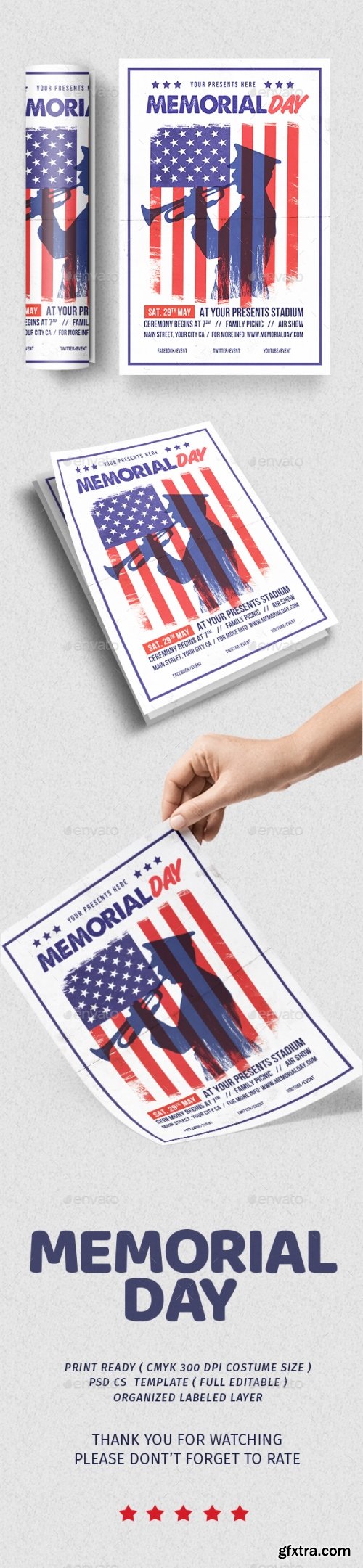 Graphicriver - Memorial Day Flyer 21957189