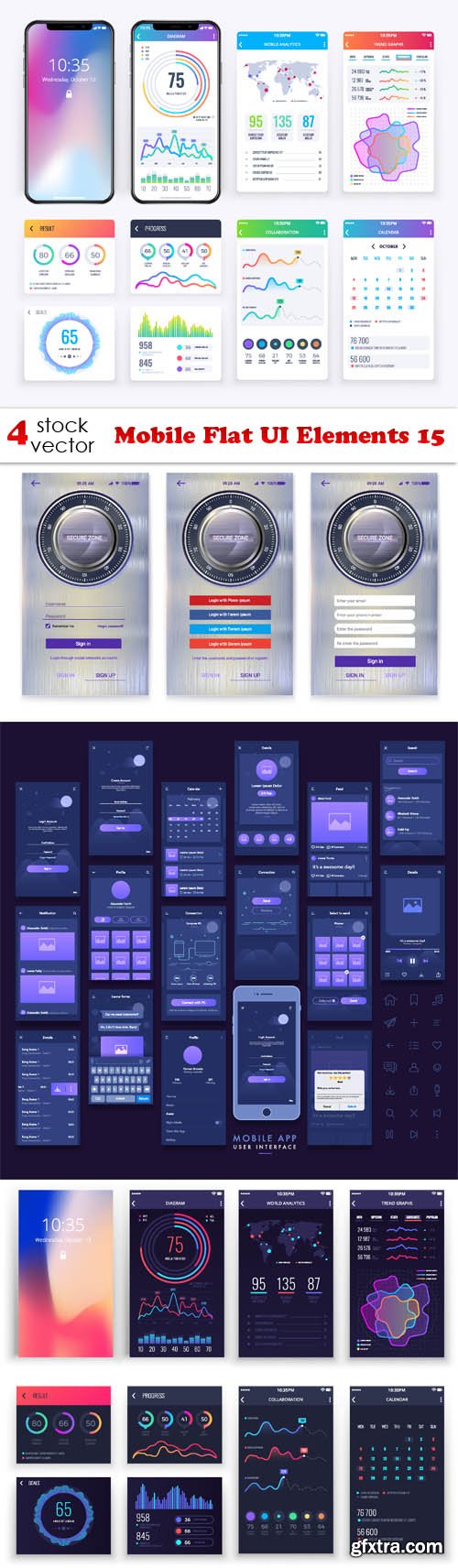 Vectors - Mobile Flat UI Elements 15