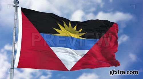 Antigua and Barbuda Flag Animation - Motion Graphics 73066