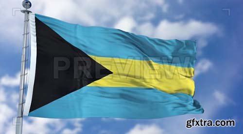 Bahamas Flag Animation - Motion Graphics 73073