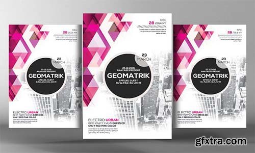 CreativeMarket - Rosace Geometric Flyer Template 2532085