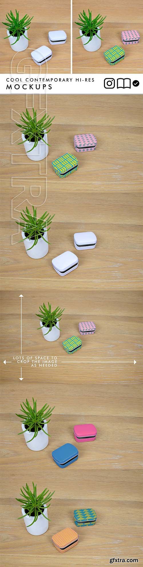 CreativeMarket - Small tins boxes mock up 2534285