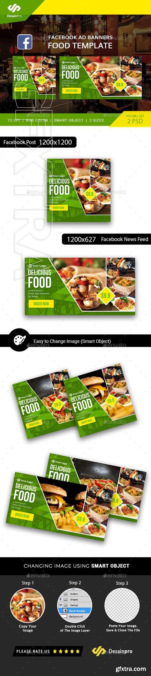 GraphicRiver - Food Business FB Ad Banner - AR 21927623