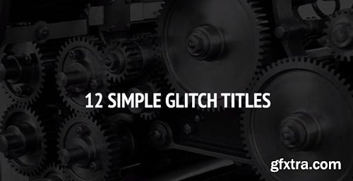 12 Simple Glitch Titles - Premiere Pro Templates 80511