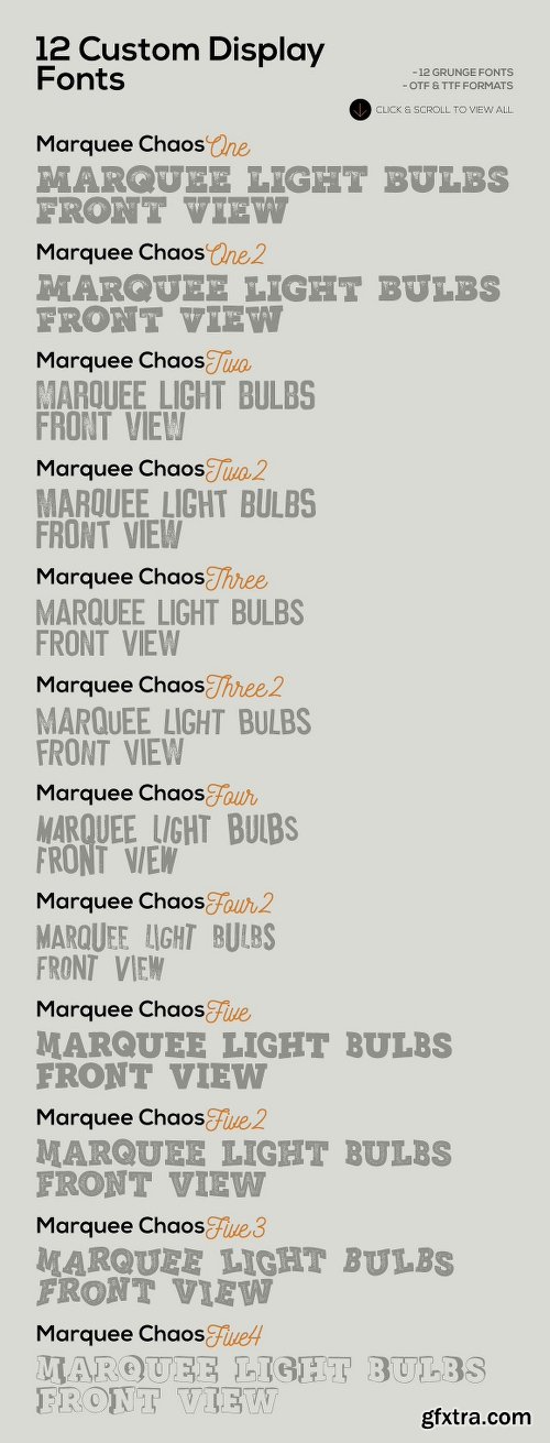 CreativeMarket Marquee Chaos View - Color Fonts 2491855