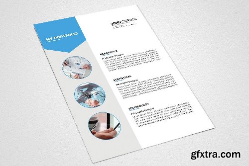 CreativeMarket Word Resume Template 2432768