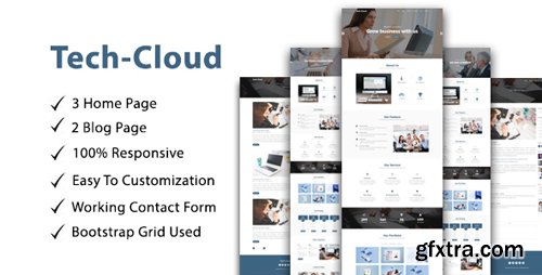 ThemeForest - Tech-Cloud v1.0 - One Page Multipurpose/parallax - 21331554